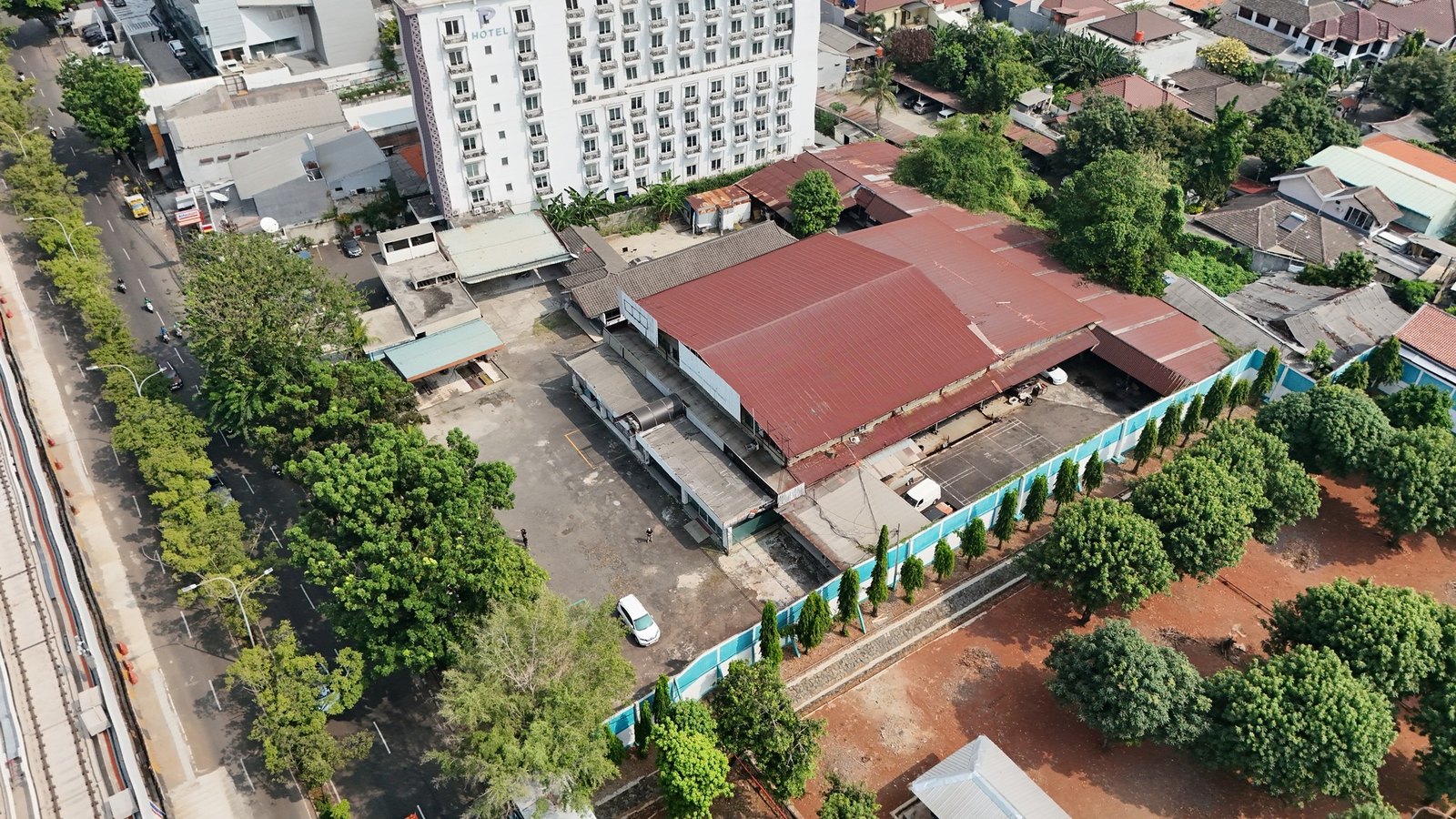 Foto udara landscape Tampak samping kanan