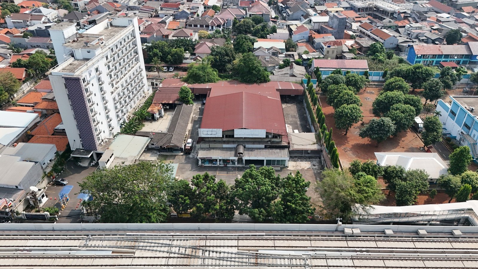 Foto udara landscape Tampak depan